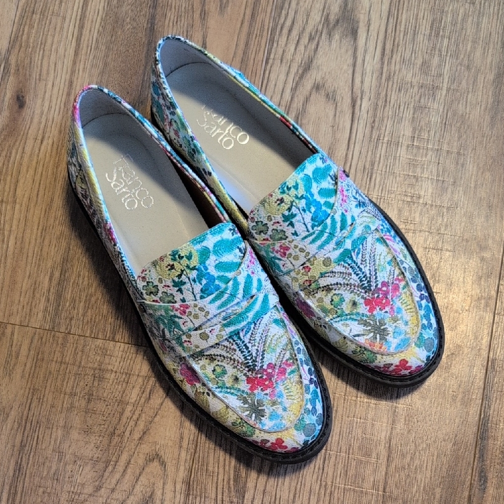 Franco Sarto Multicolor Floral Loafers